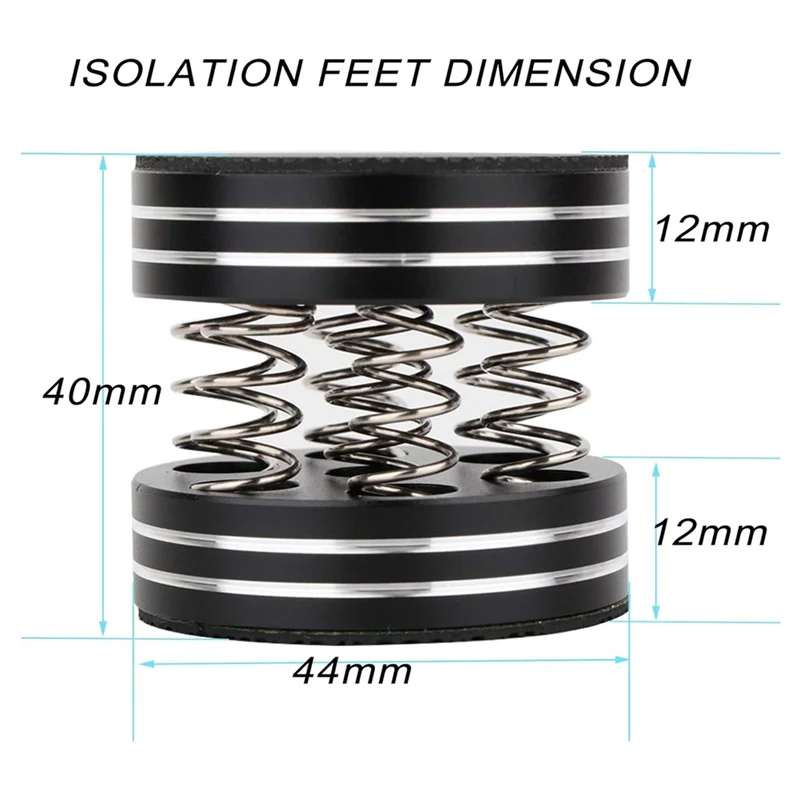 A25R-Hifi Audio Foot Pad Aluminum Alloy Spring Shock Absorption Speaker Equipment Spike Foot Nail ( 4 Pcs )