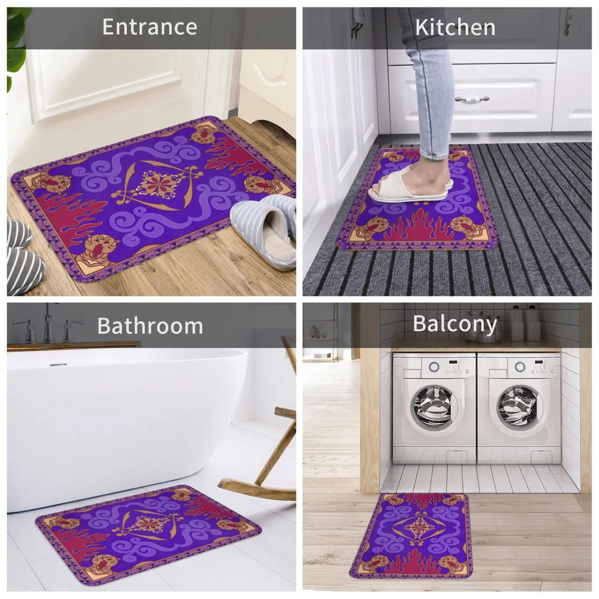 Aladdin Carpet for Living Room Home Decorations Sofa Table Large Area Rugs Bedroom Bedside Non-slip Floor Mat Bathroom Door Mat 5