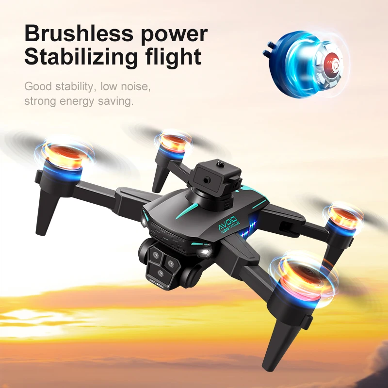 New KY605S Drone with screen 8K Professinal Three Camera Optical Flow Localization 360 Obstacle Foldable Avoidance RC Quadcopter