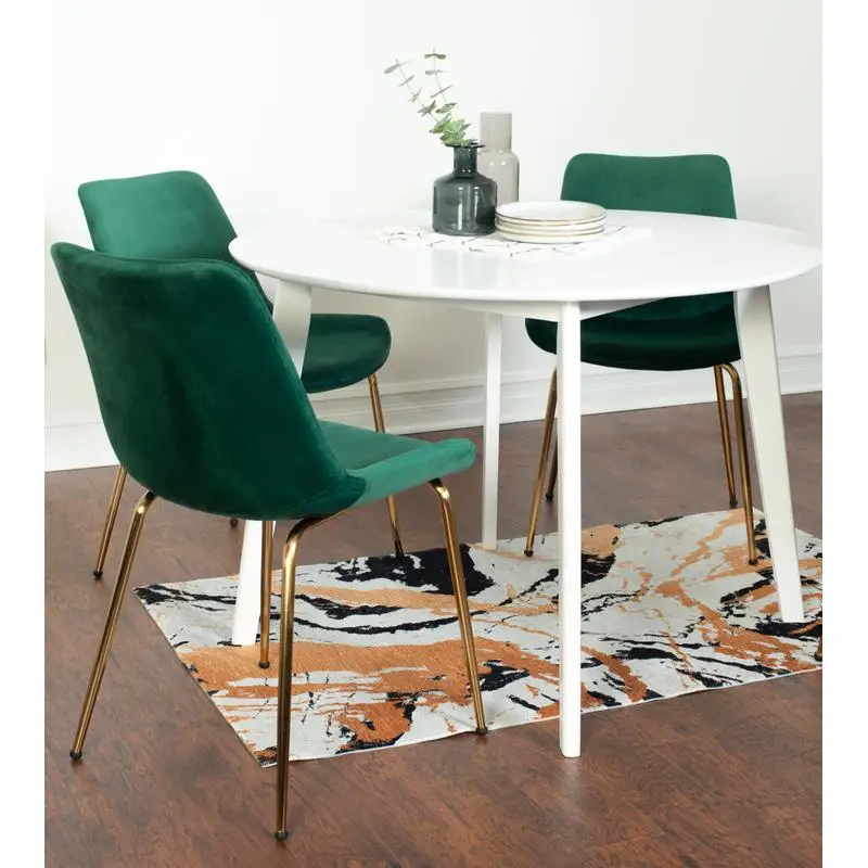 White Round Dining Set 2