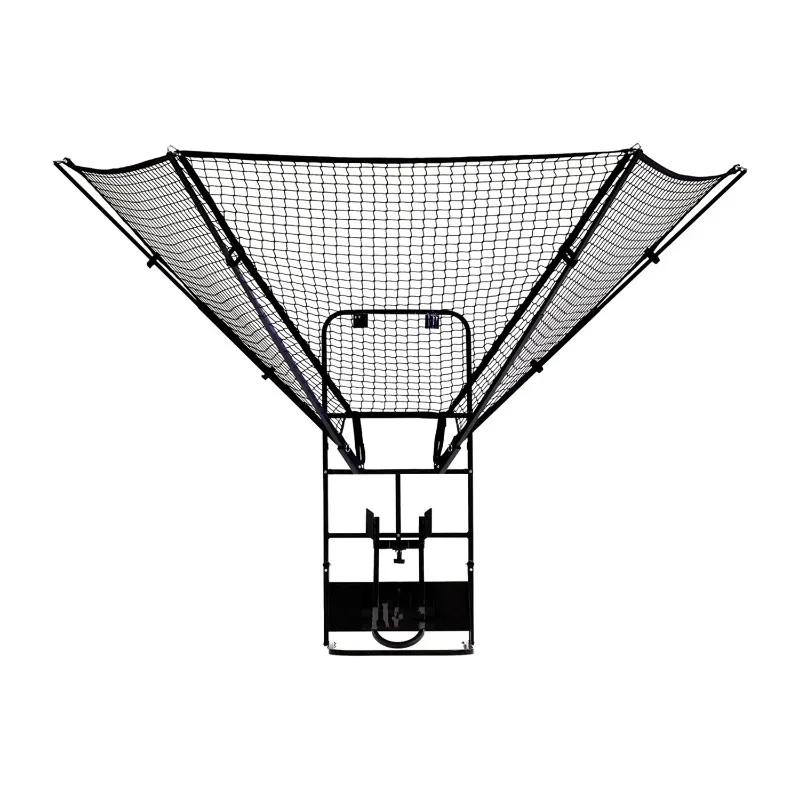 Q-BR02 Basketball Rebounder Net Return System Portable Shot Trainer for Traditional Pole and Wall Mounted Hoops