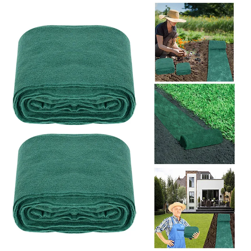 3/10m fixation Eco Blanket Non Woven Biodegradable Seed Mat Gardening Seed Grass Carpet DIY Micro Landscape Home Floor Decor