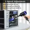 Compressed Air Can Duster 500W Electric Air Duster, Air Blower Replaces Canned Air Spray for PC Computer Keyboard Home Cleaner 2