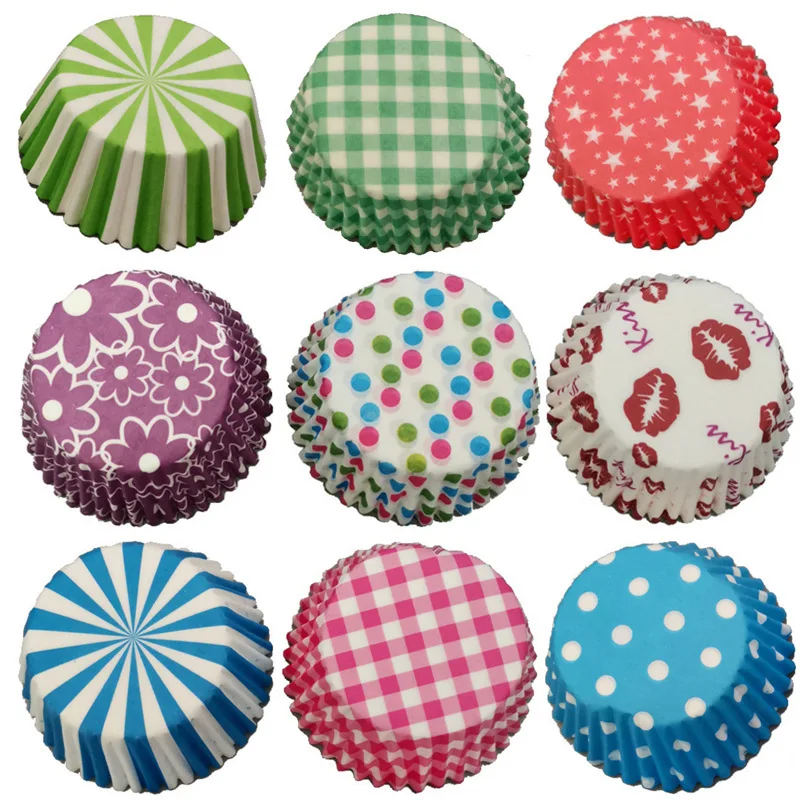 

Simple Pack Cake Paper Cups, Cupcake Baking Tool, Oil Resistant, 100 Pieces