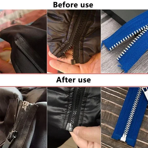 

Metal Repair Zipper Stopper Open End Zipper Sewing Accessories 10 Sets Zipper Sewing Accessories