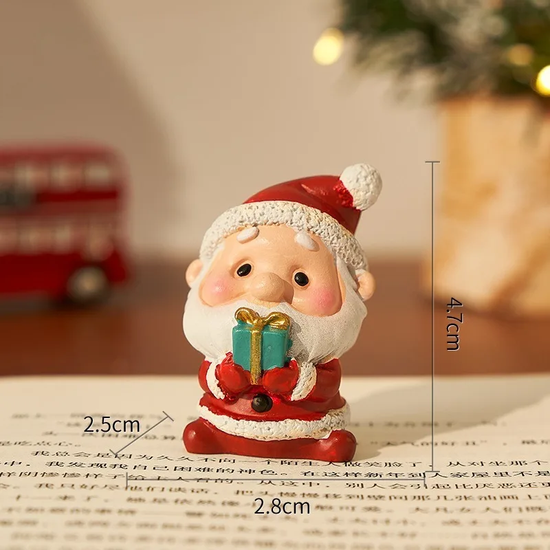 Christmas Gift Box Gifts, Santa Claus Desktop Ornaments, Decorations, Souvenirs Toys Small for Children, Creative Ideas