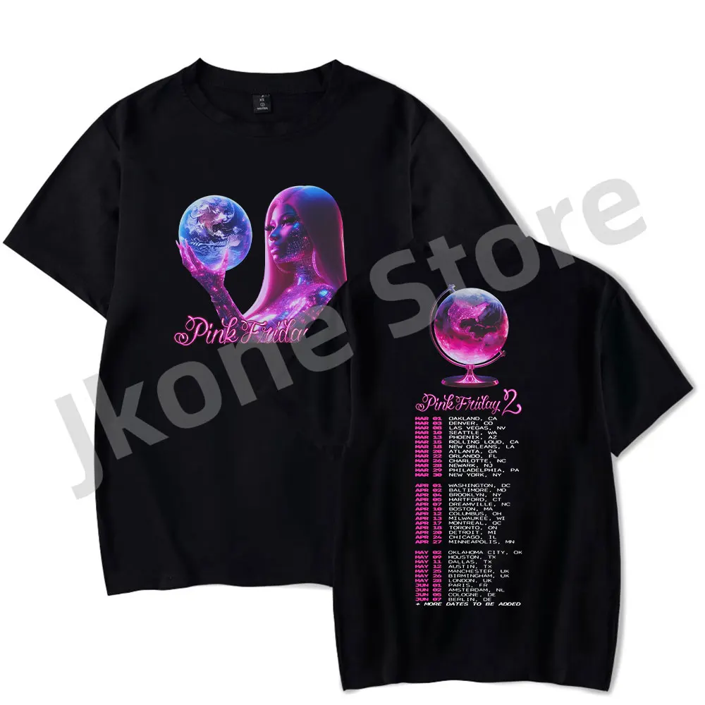 

Nicki Minaj, розовая пятница 2, мировое турне, Merch, футболки с логотипом PF2, женская, мужская, модная, повседневная, хип-хоп, с коротким рукавом