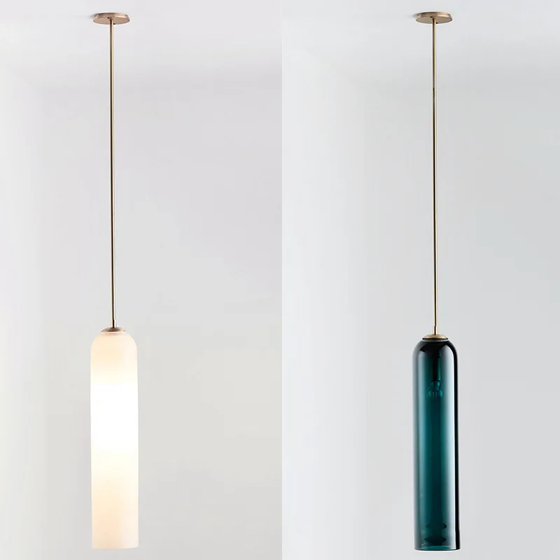 

Nordic Minimalist Chandelier Creative Glass Lamp Bedroom Living Room Restaurant Study Lighting Hotel Cafe LED Lightings Fixtures