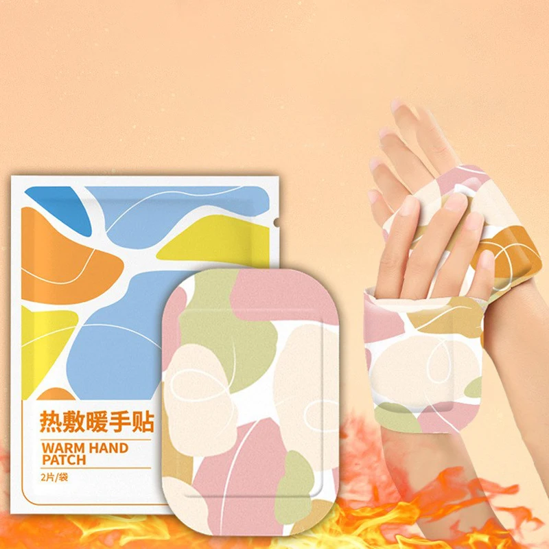 Description Picture 2 of item1/ 5 Pairs Self Heating Winter Warm Paste Wearable Disposable Hand Foot Warmers Heat Packs Warmer Wrist Warmer Heating Pad