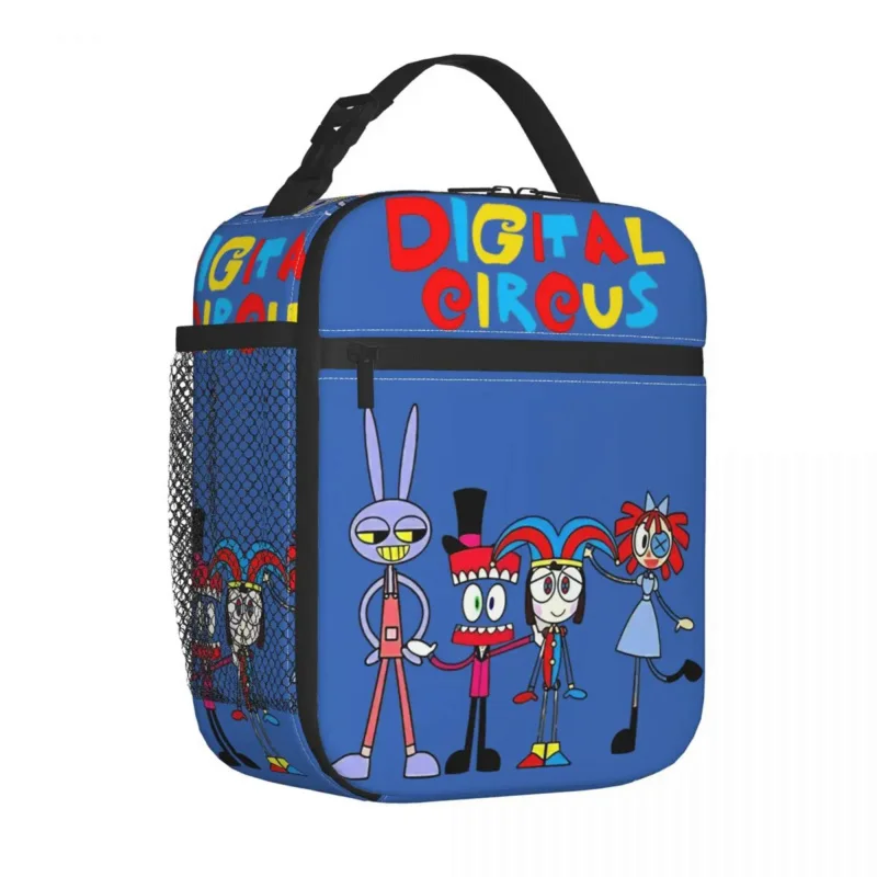 

Amazing Digital Circus Insulated Lunch Bag Leakproof Pomni Jax Lunch Container Thermal Bag Tote Lunch Box Work Outdoor Food Bag