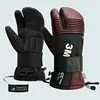 Professional Ski Gloves Winter Warm Anti-slip Three-finger Gloves With Wrist Guard Outdoor Riding Waterproof Touch Screen Glove 1
