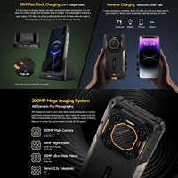 Ulefone Armor 26 Ultra 5G Rugged Smartphone Waterproof 6.78 inch 120W 15600mAh 200MP Camera 64MP Night Vision Android 13 NFC 4