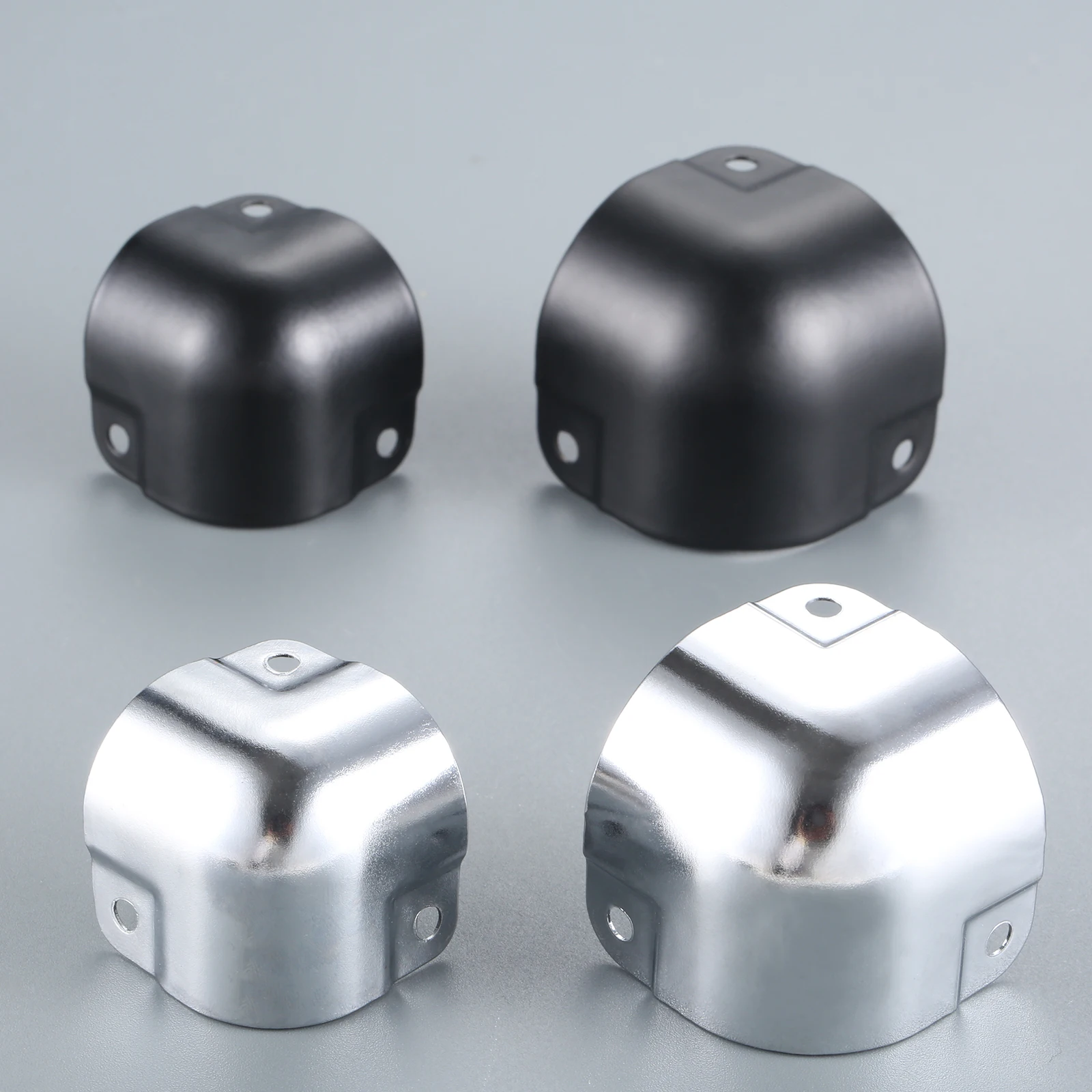 Square Flight Box Corner 26mm/29mm Black Metal Round Bowl-shaped Edging Wrapping Decor Luggage Aluminum Toolbox Furniture 4pcs furniture hardware,angled furniture hardware,furniture corner protector,decorative corner cover,metal decorative protectors