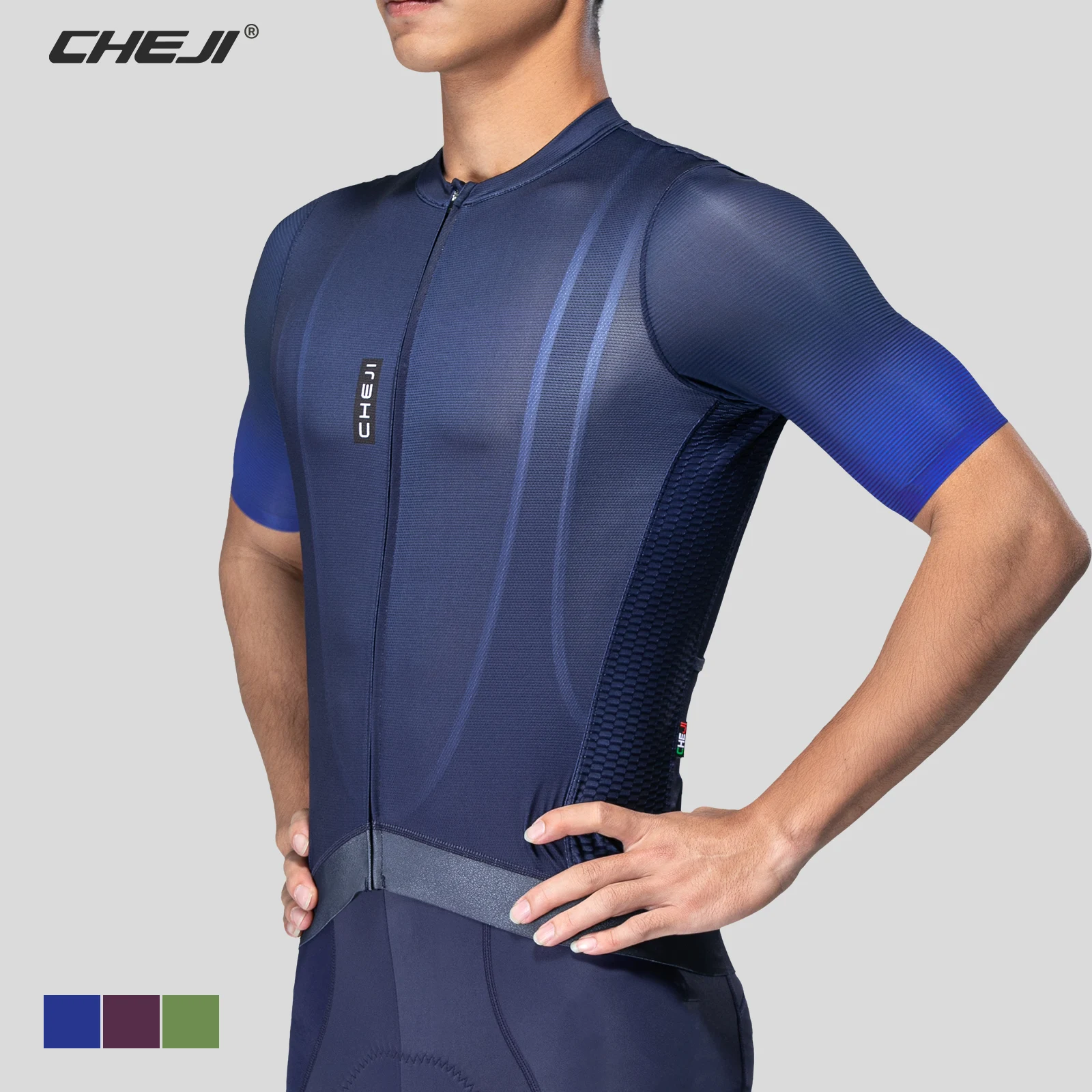CHEJI-Calças justas masculinas de ciclismo, jersey de secagem rápida, calças de verão, equipamentos esportivos