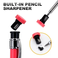 Professional Metal Carpenter Pencil Set with 2.8mm 2box Refill Lead, Deep Hole Woodworking Engineering Marking Tool 4