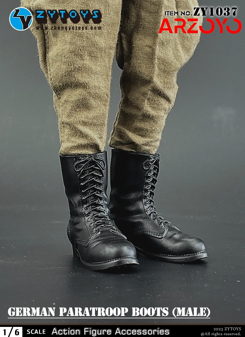 ZYTOYS 1/6 Scale German Paratrooper Boots ZY1037 ZY1038 Hollow
