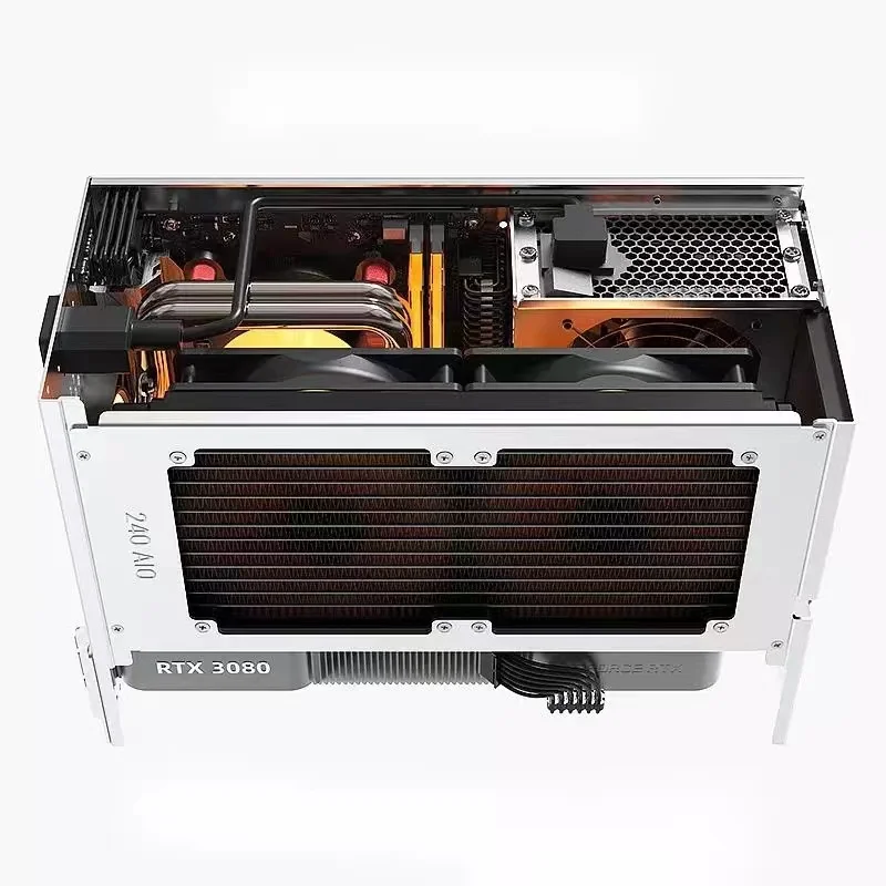 Zzzaw-アルミニウム合金ミニPCケース,240水冷システム,ワークトップ