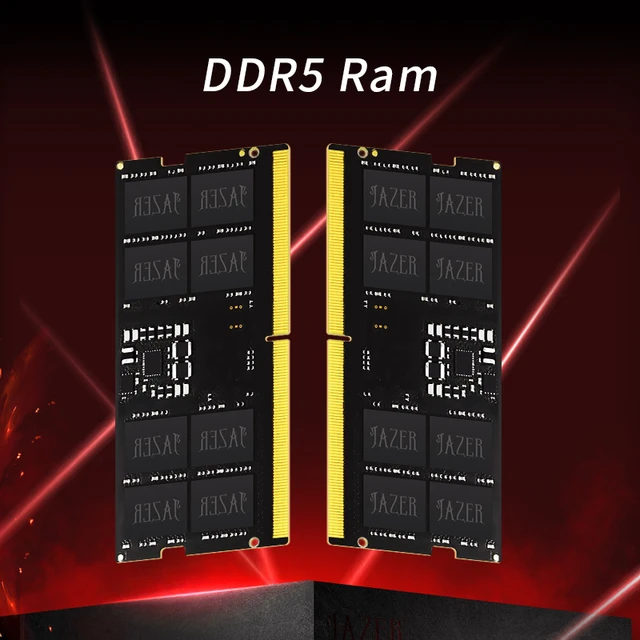 Nina ial-Barrette de RAM DDR5 16 Go ou 32 Go pour PC portable, module de  mémoire vive CL40 SODIMM, fréquence 4800MHz ou 5200MHz, produit d'origine -  AliExpress