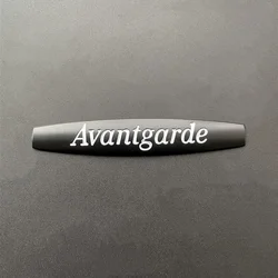 3D Metal Avantgarde Emblem Car Fender Badge Sticker Accessories (Black White)