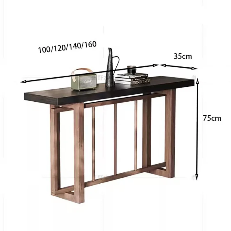 Tavolo Console Creativo e Accogliente, Elegante Tavolo Moderno per Ingresso, Stile Nordico, Arredamento per Soggiorno - immagine 2