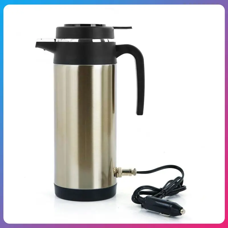 

Vehicle Hot Water Boiling Electric Kettle Travel Truck Thermal Insulation Heating Cup Car Teapot Boiler Bottle 1.2L