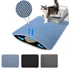 Cat Litter Mat Non Slip Big Pet Litter Box Filter Mat Double Layer Wear Resistant Waterproof Cat Litter Mat Pet Clean Supplies
