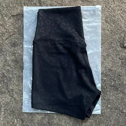Women's Sexy High Waist Solid Color Yoga Shorts - Soft, Tight, and Perfect - S (Leopard)