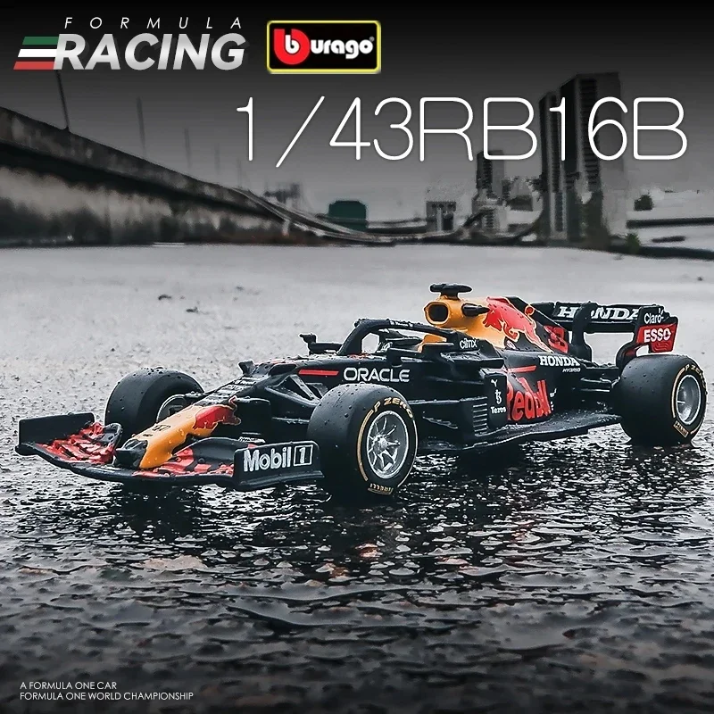 

Bburago 1: 1 F1 Red Bull Racing RB15 RB16B 33 # Max Verstappen 11 # Sergio Перез формула один, игрушки из сплава, модель суперкара