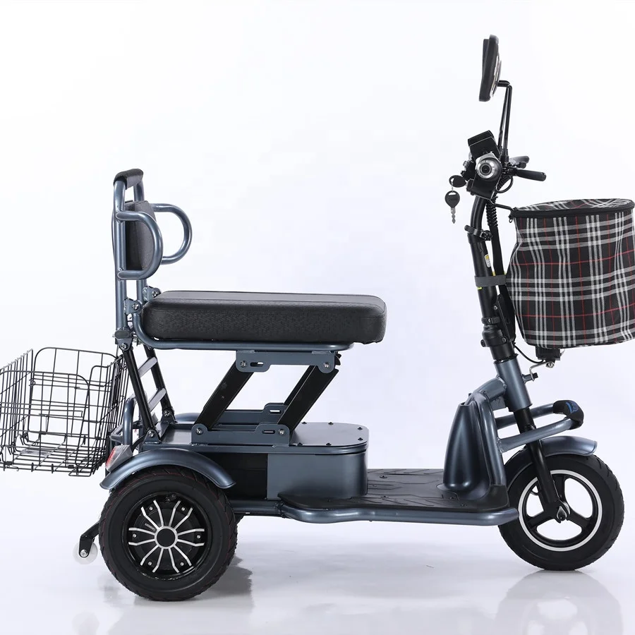 

China Foldable Electric Power Tricycle Scooter Adult 3 Three Wheel Price Cheap Tricycles For Elderly Disabled
