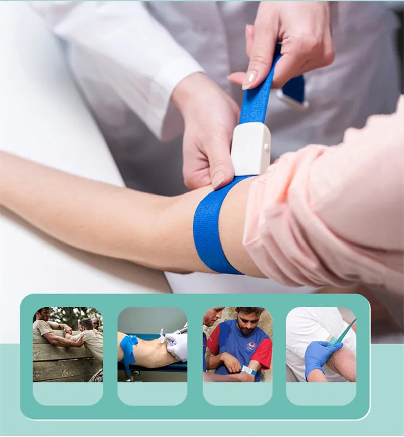 Snap On Tourniquet Special Latex Tube Pulse Pressure Bandage For