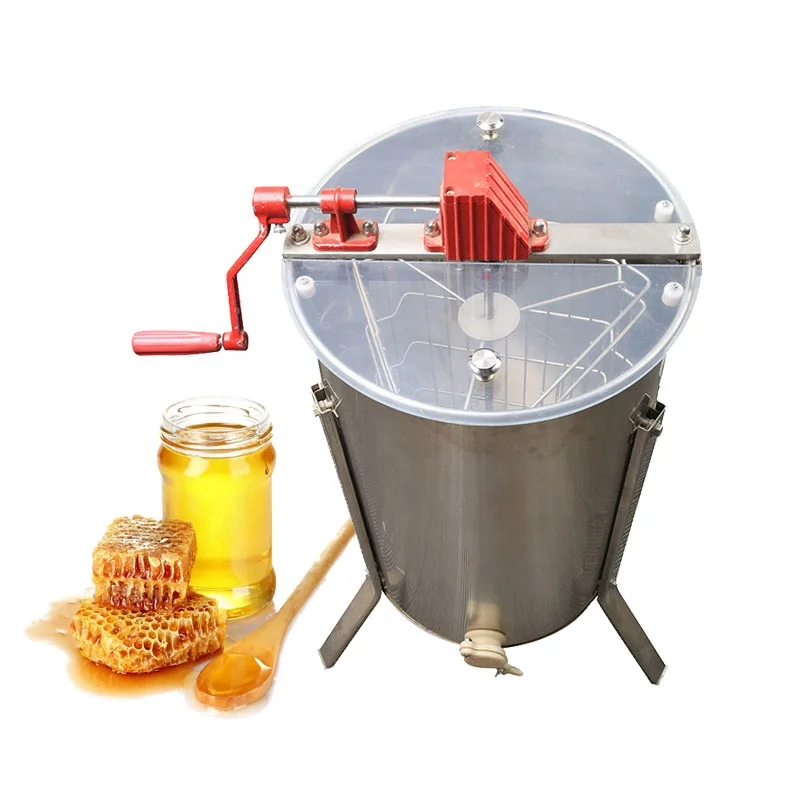 

2 Frames Honey Shaker Customized Tripod Stainless Steel Honey Extractor 8Frames