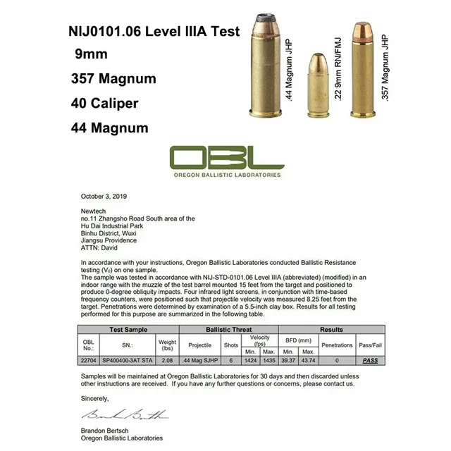Ballistic Vests NIJ IIIA Level 3A Bulletproof Vest Soft Armor Lightweight Concealed Hidden Inside Wearing Anti-Bullet Undershirt 3