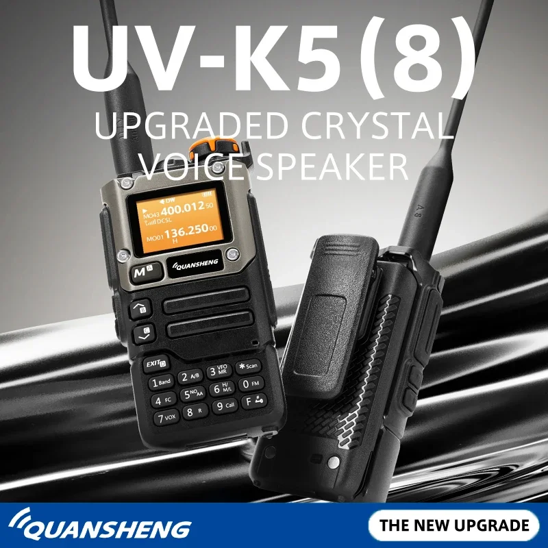 Quansheng-UV-K6 5w Walkie talkie、UV-K58、UV-K5(8) 、双方向ラジオ、USB  c直接充電器、マルチバンドam fm、uhf、vhf、dtmfアップグレード
