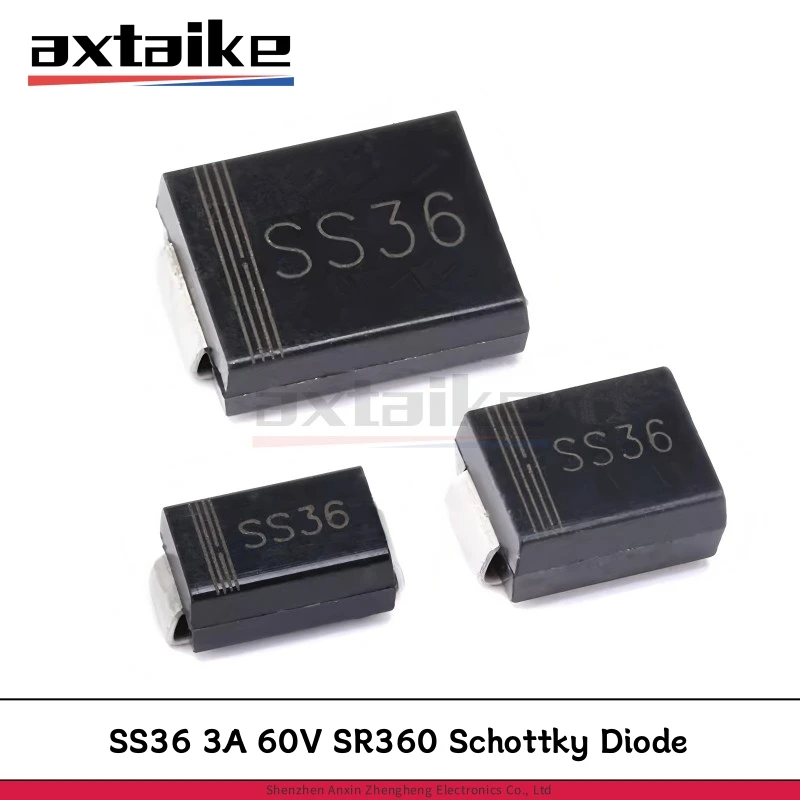 50PCS SMD Surface Mount Schottky Barrier Rectifier Diodes - 3A 60V