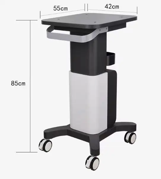 Professional Medical Trolley With Silent Wheels Portable Mobile Ultrasound Dental Rolling Cart Equipment Storage For Spa Salon