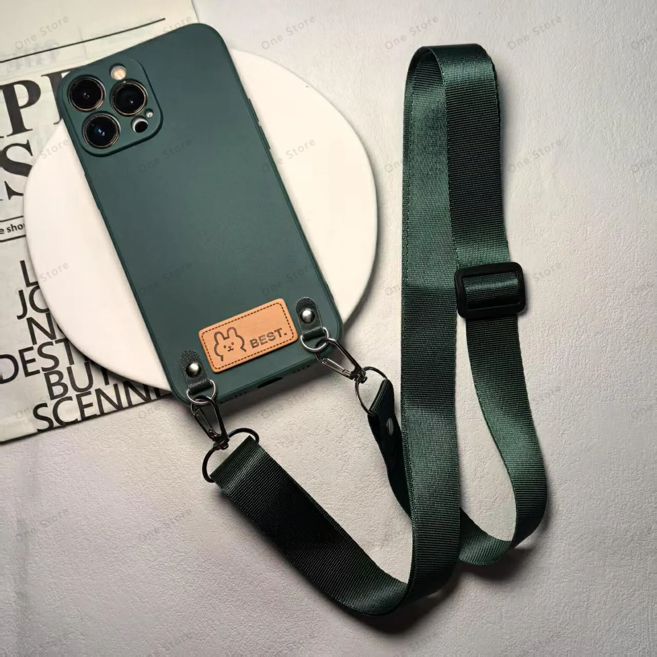 Versatile Crossbody Lanyard Necklace and Wrist Strap Phone Case with Cord Cover