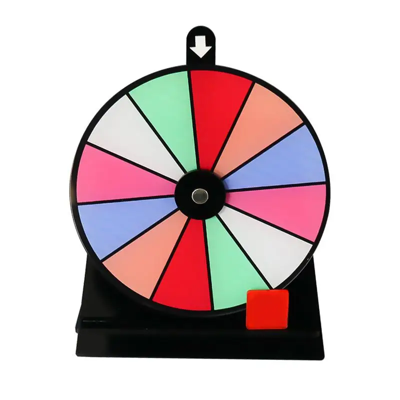 20cm Spinning Prize Wheel Lottery Activity Turntable Draw Spinning Prize Lucky Wheel Of Fortune Game Color Dry Erase Home Decor