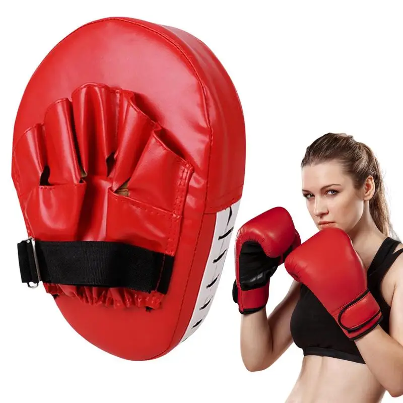 Curved Boxing Hand Target PU Leather Curved Punching Mitts Breathable Kickboxing Pads Boxing Focus Pad Martial Arts Training