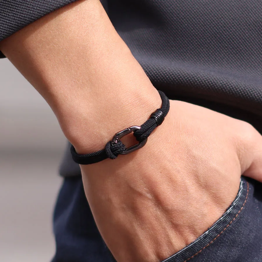 Men Handmade Thread Bracelet Outdoor Sports Stylish Knot