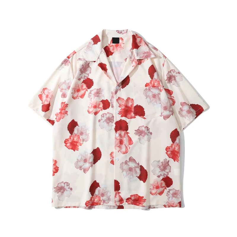 

3D Printed Floral Pattern Men Shirt Short Sleeve Shirts For Man Summer Hawaiian Shirts Women Fresh Casual Harajuku Fashion Tops