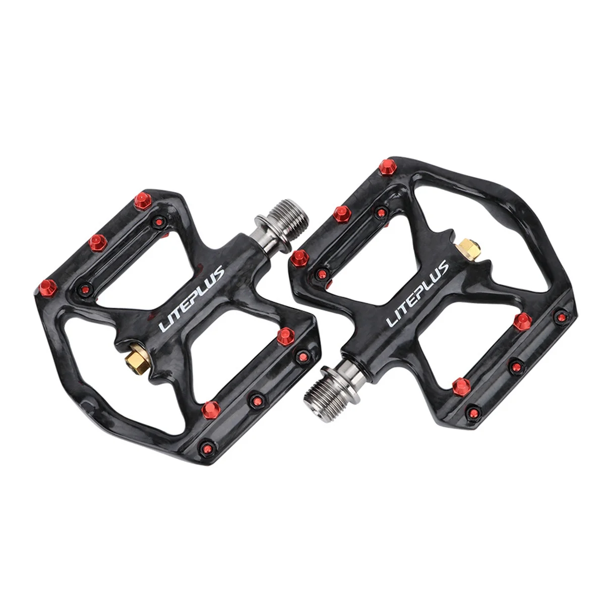 

LITEPLUS Bicycle Pedal Anti-Slip Ultralight Carbon Fiber MTB Mountain Bike Pedal Sealed Bearing Pedals Bicycle Accessories Parts