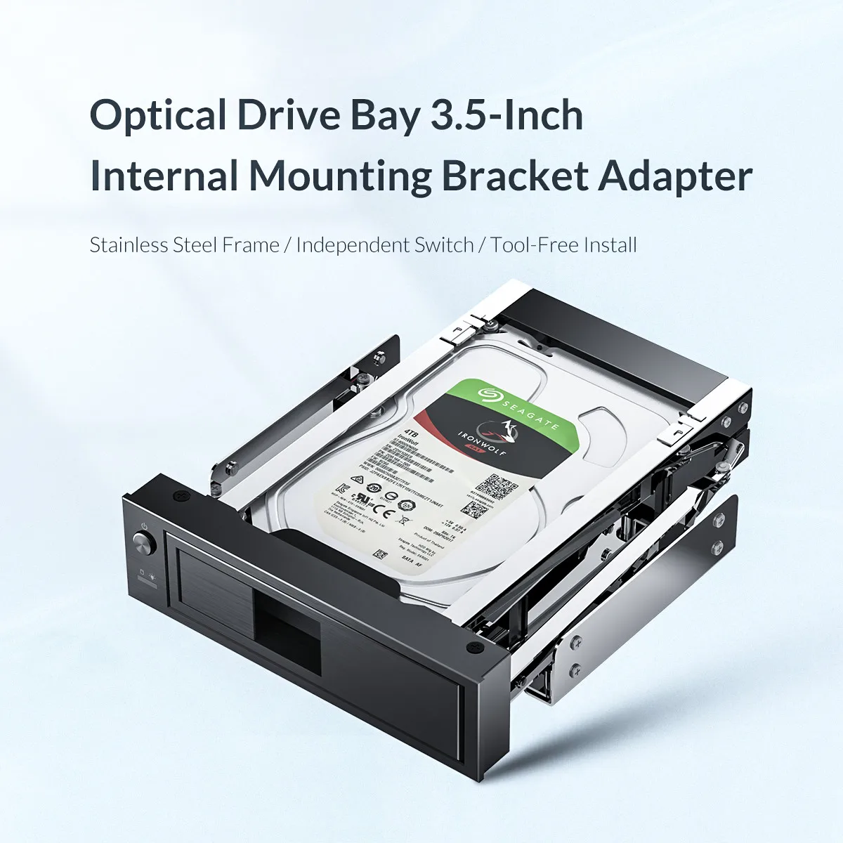 de disque dur interne en acier adaptateur de cadre mobile sata pouces