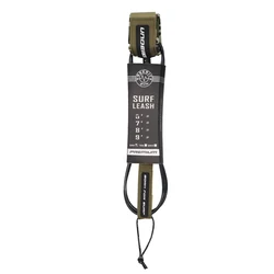 Premium Surfboard Leash: Durable TPU, Stainless Swivels, (7mm 10ft army green)