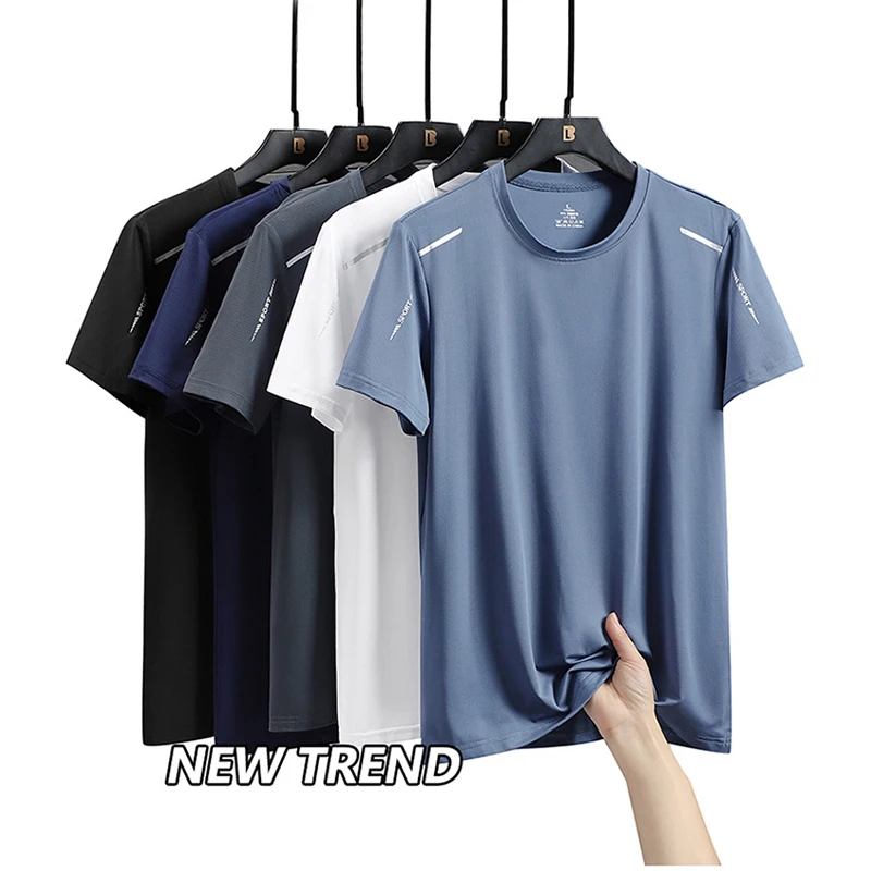 CHRLCK Men’s Running Quick Drying T-shirts Breathable Hiking Fishing Tees Soft Elasticity Outdoor Sports Short Shirt Summer Best Sellers In Sports & Entertainment
