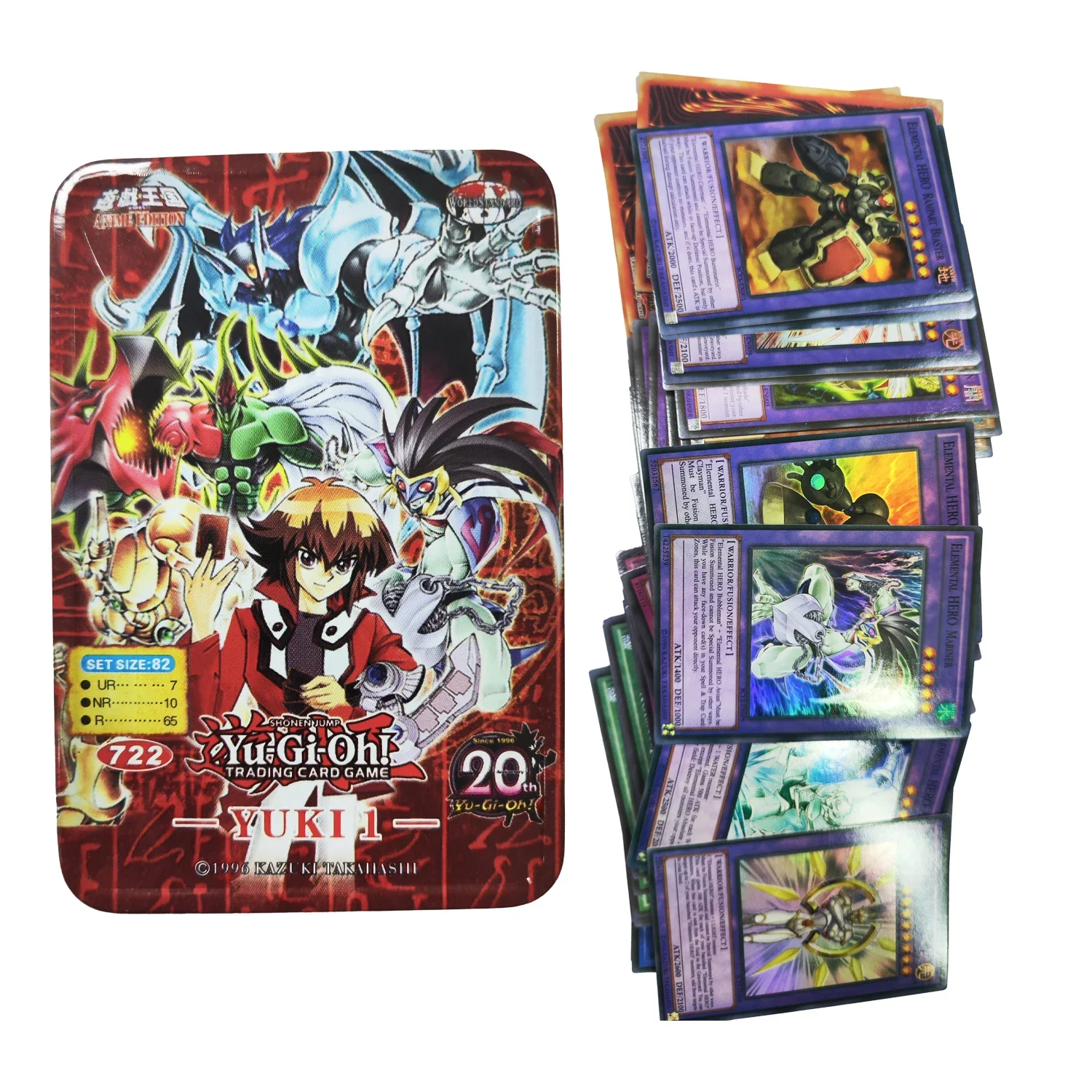 Yu-Gi-Oh! Holographic Golden White Dragon Collectible Card with Tin Box
