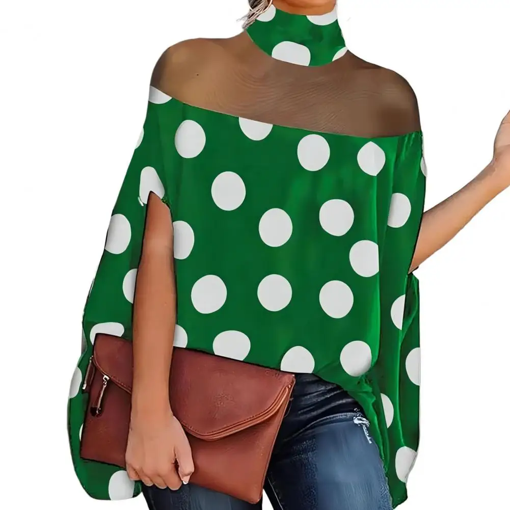 

Pullover Tops Breathable Cape Top See-through Women Sexy Pullover T-shirt Streetwear