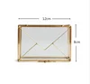 Creative Nordic style Retro Jewelry display Glass box Transparent envelope Glass jewelry box Desktop tissue storage box 5