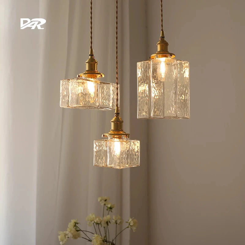 Retro Pendant Lights Glass Lamp Shades Pendant Lamps Ceiling Dining Room Bedroom Bedside Dining Table Lighting
