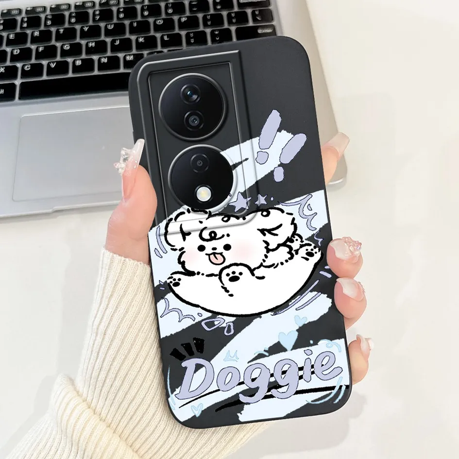 Cute Cartoon Astronaut Square Silicone Soft Case with Camera Lens Protection