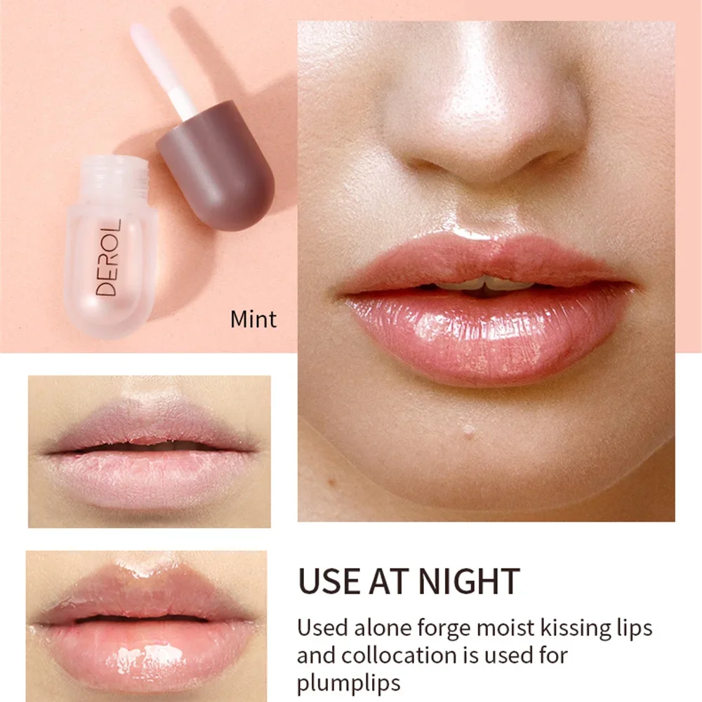 Day Night Ginger Mint Lip Plumping Liquid Plump and Increase Nourishing and Moisturizing Lip Set Box Plumping Enhancer